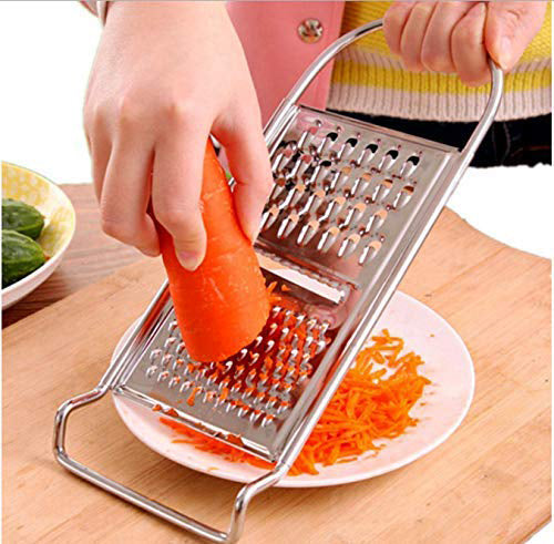 Stainles Steel 3 in 1 Cheese Vegetable Grater / Slicer / Chopper / Shredder | Sharp Bkade.