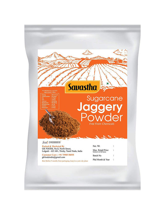 Sugar cane jaggery powder savastha